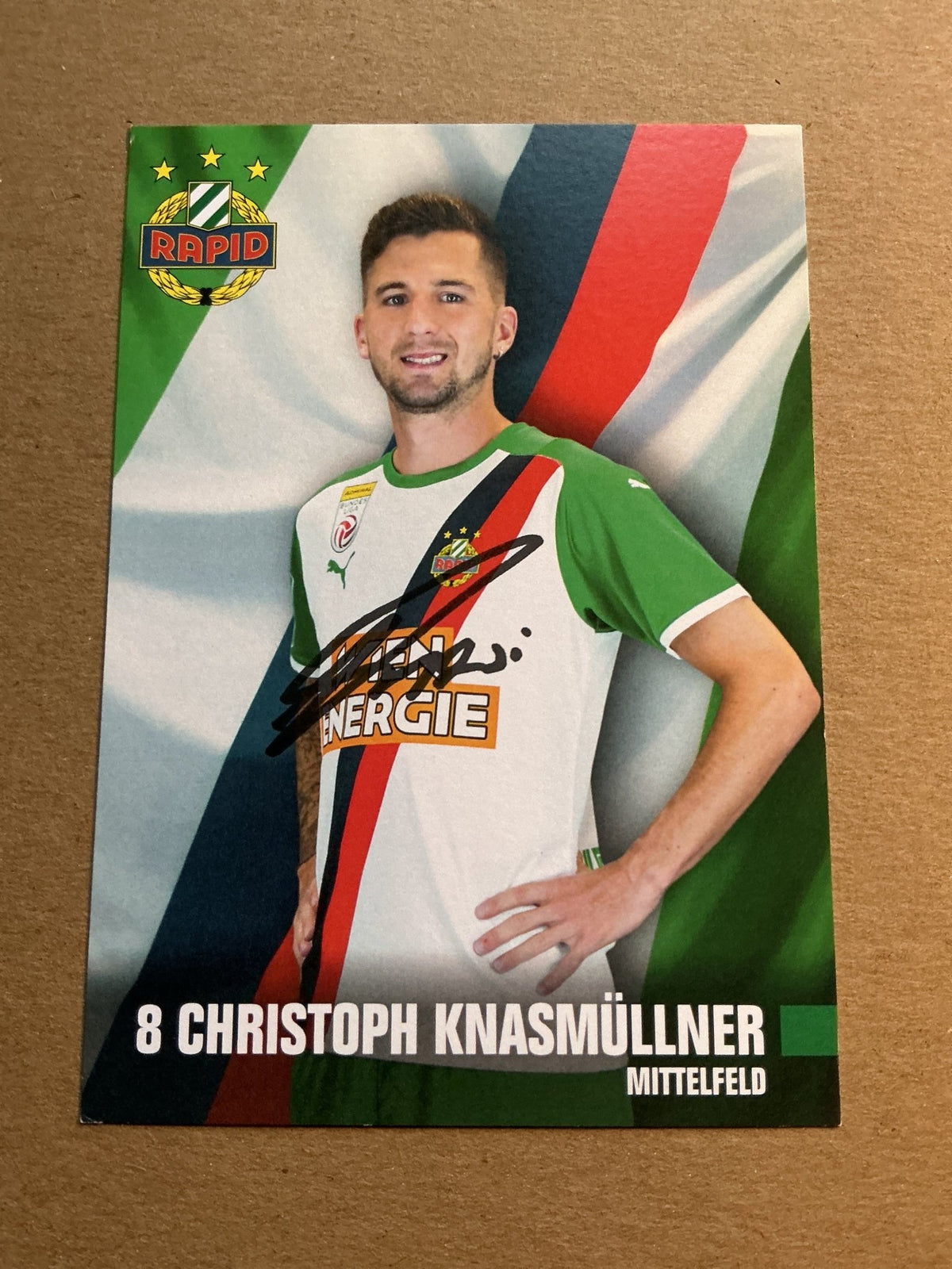 Christoph Knasmüllner, Austria 🇦🇹 Rapid Wien 2021/22 hand signed - Autographs-World