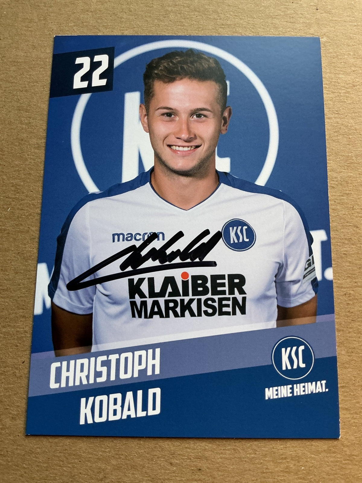 Christoph Kobald, Austria 🇦🇹 Karlsruher SC 2019/20 hand signed - Autographs-World