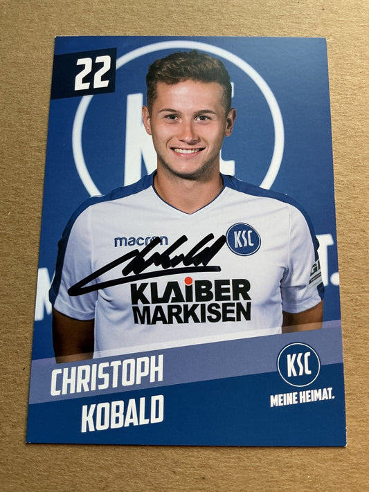 Christoph Kobald, Austria 🇦🇹 Karlsruher SC 2019/20 hand signed - Autographs-World