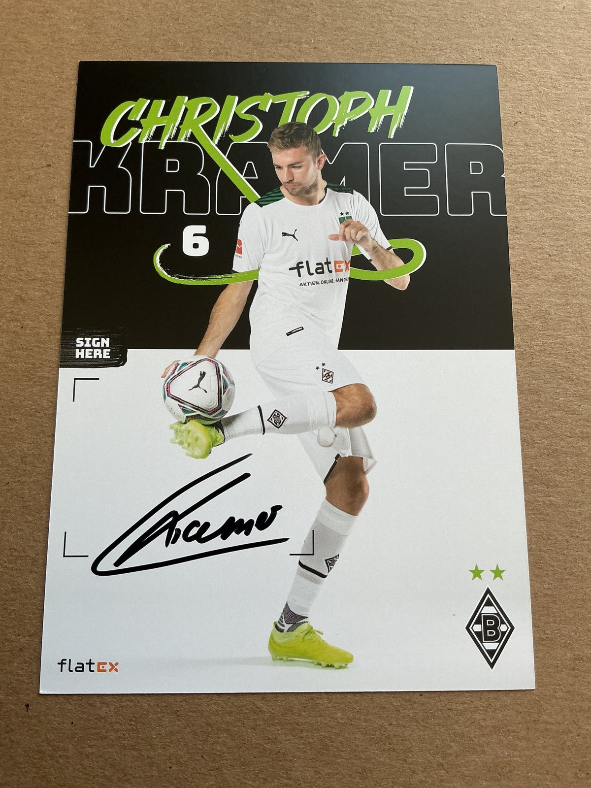 Christoph Kramer, Germany 🇩🇪 Borussia Mönchengladbach 2021/22 hand signed - Autographs-World