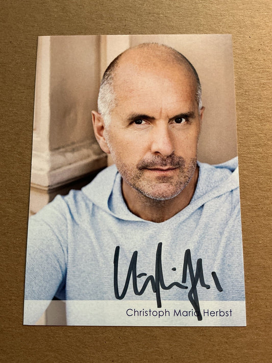 Christoph Maria Herbst, Germany 🇩🇪 Actor 2024 hand signed - Autographs-World