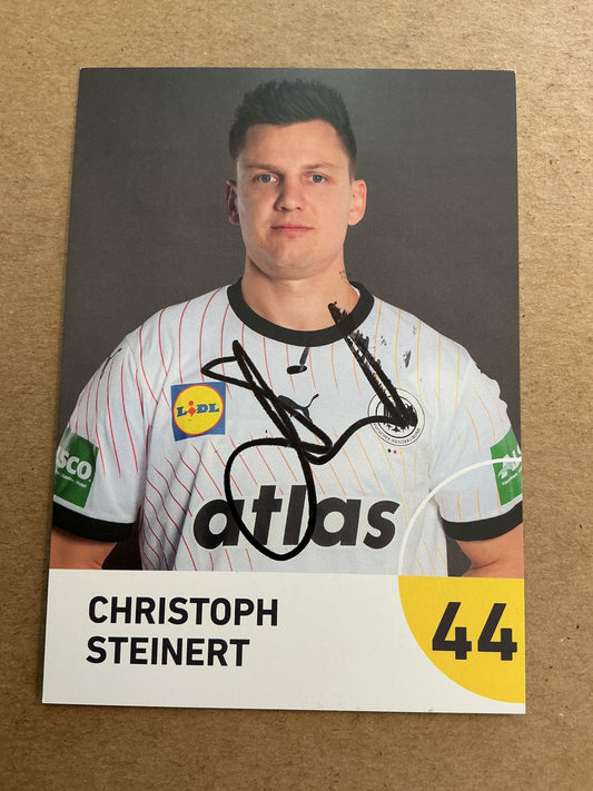 Christoph Steinert, Germany 🇩🇪 Handball Sports 2025 hand signed - Autographs-World