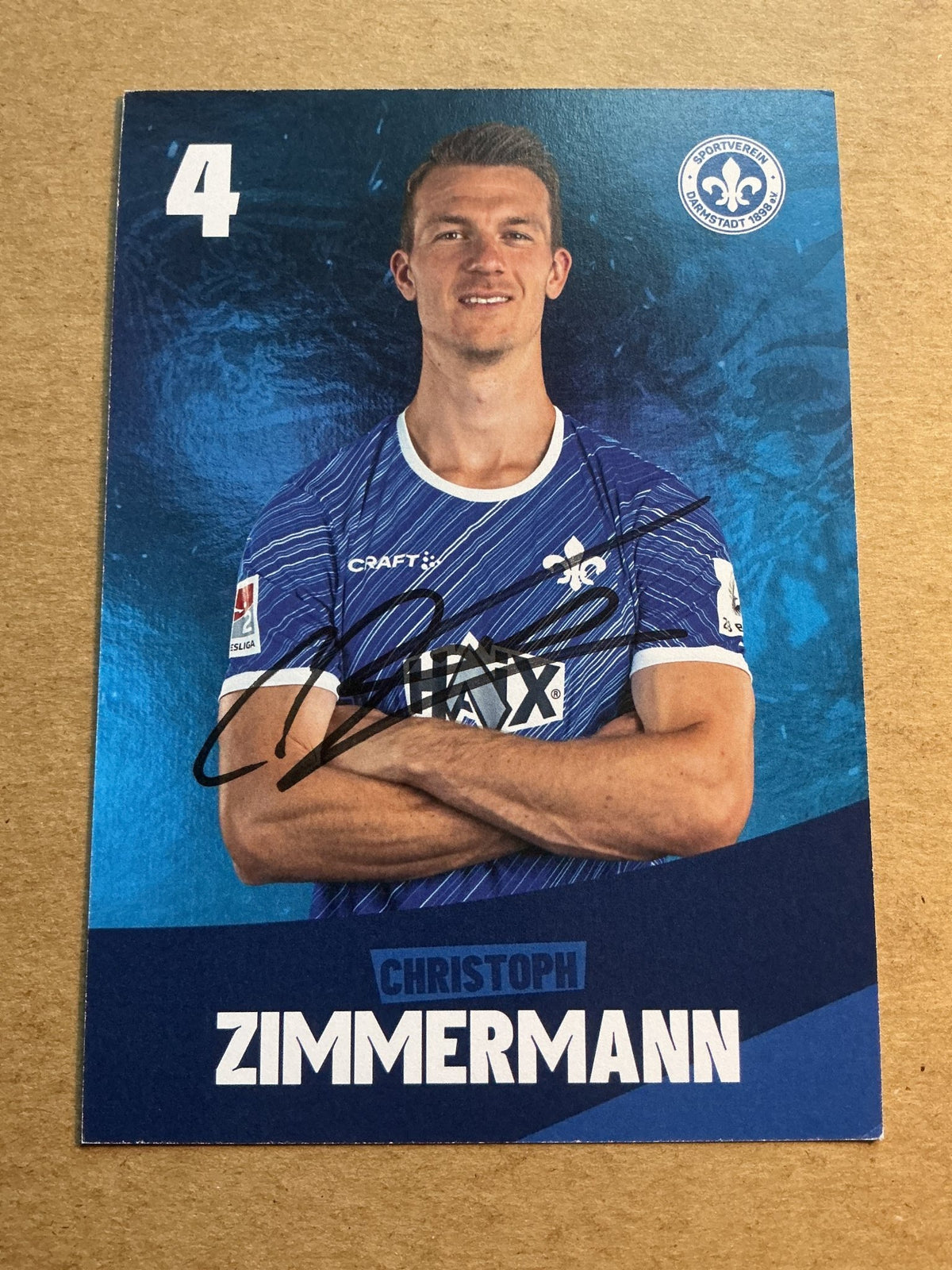 Christoph Zimmermann, Germany 🇩🇪 SV Darmstadt 98 2023/24 hand signed - Autographs-World