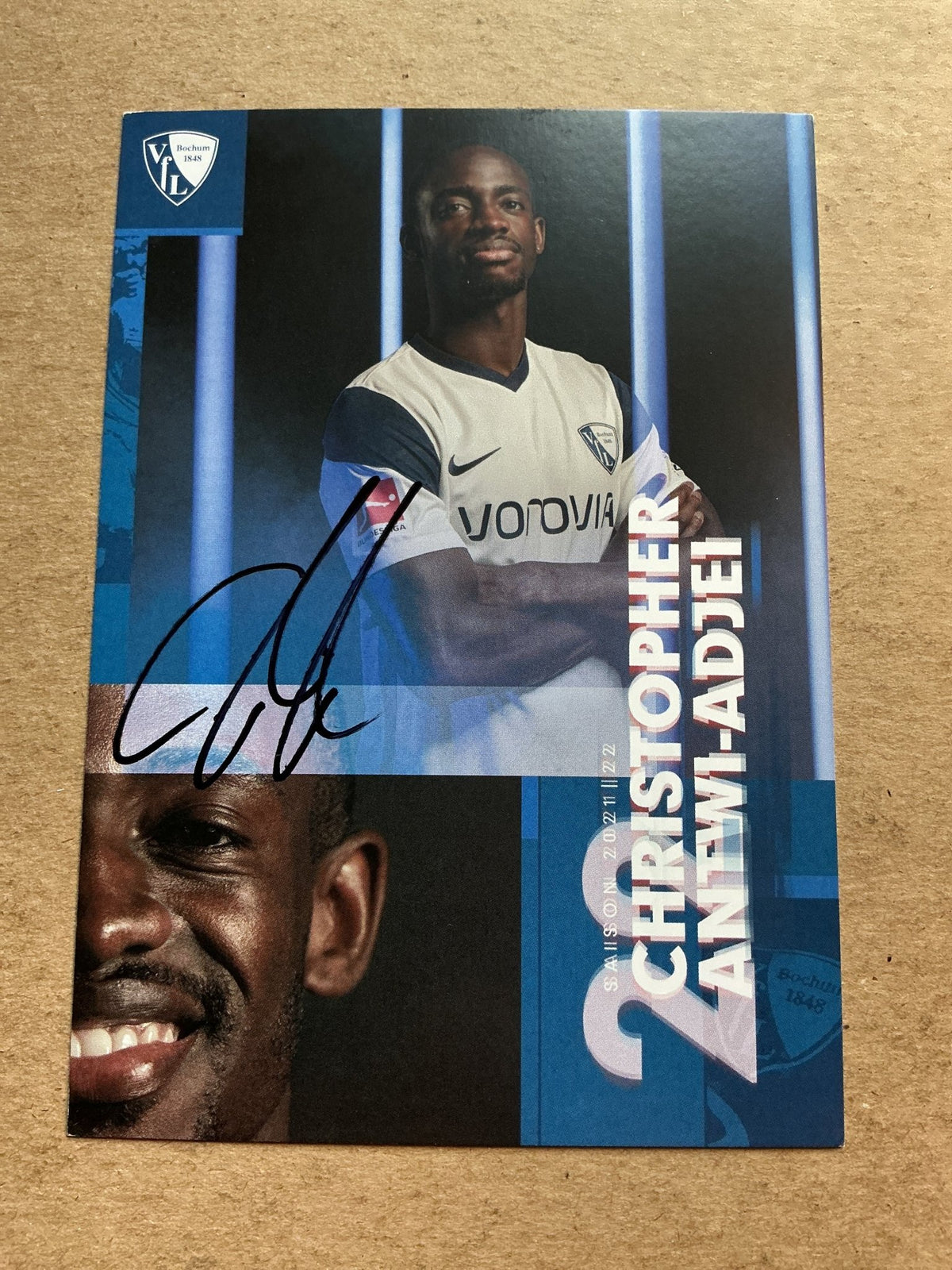 Christopher Antwi-Adjei, Ghana 🇬🇭 VfL Bochum 2021/22 hand signed - Autographs-World