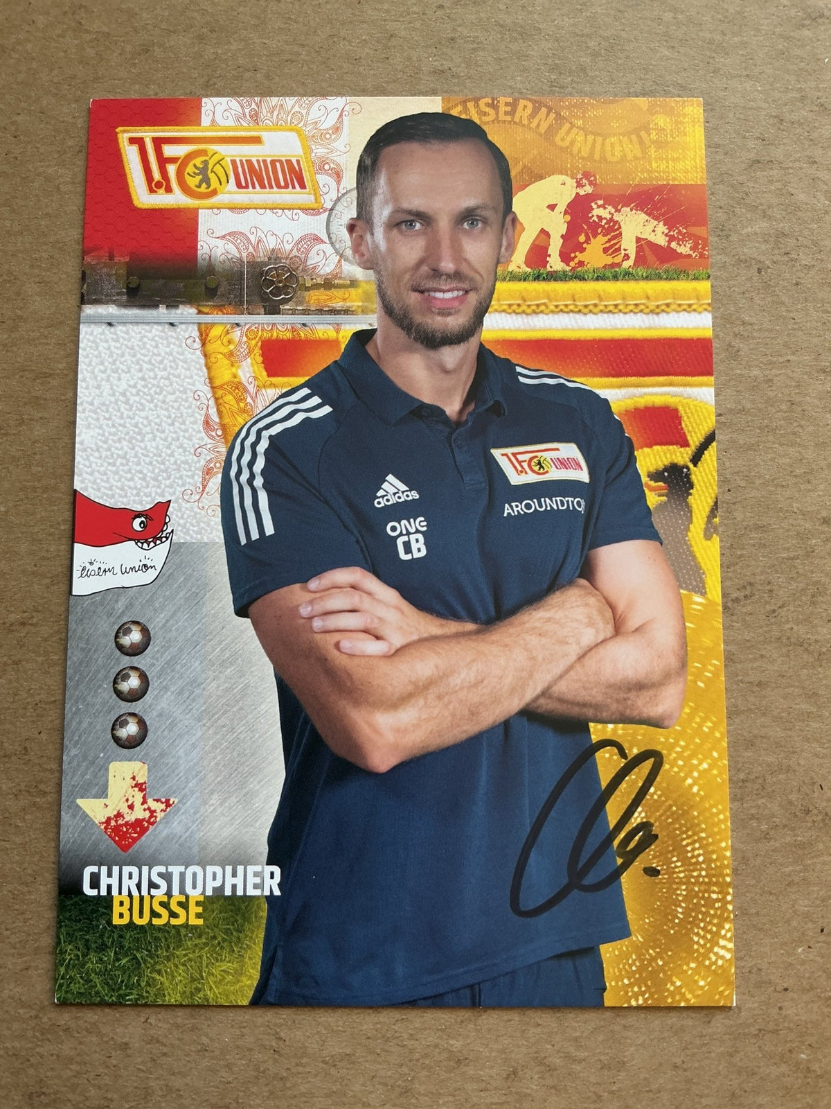 Christopher Busse, Germany 🇩🇪 1.FC Union Berlin 2020/21 hand signed - Autographs-World