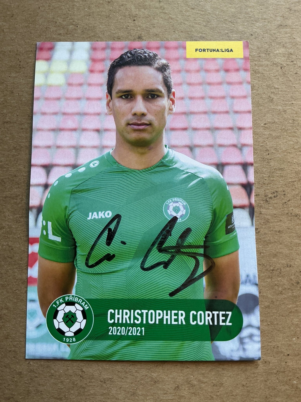 Christopher Cortez, USA 🇺🇸 1.FK Příbram 2020/21 hand signed - Autographs-World