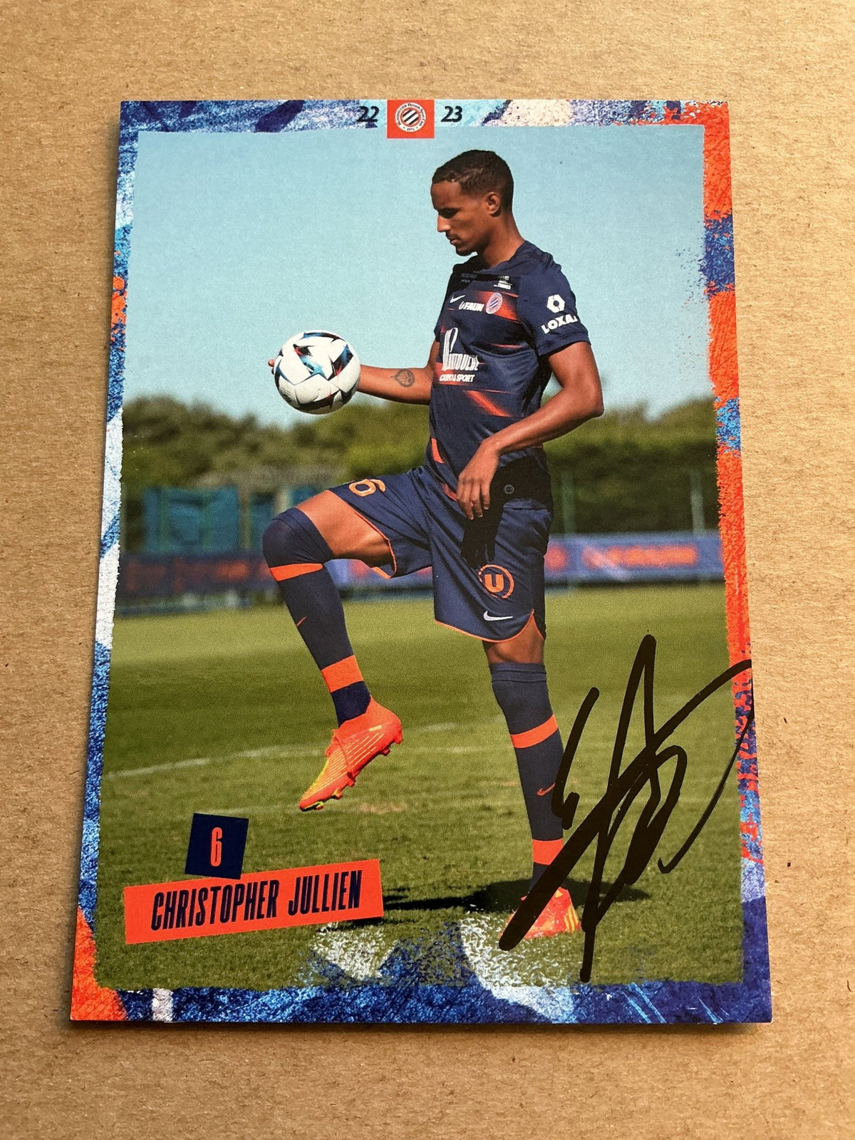 Christopher Jullien, France 🇫🇷 Montpellier HSC 2022/23 hand signed - Autographs-World