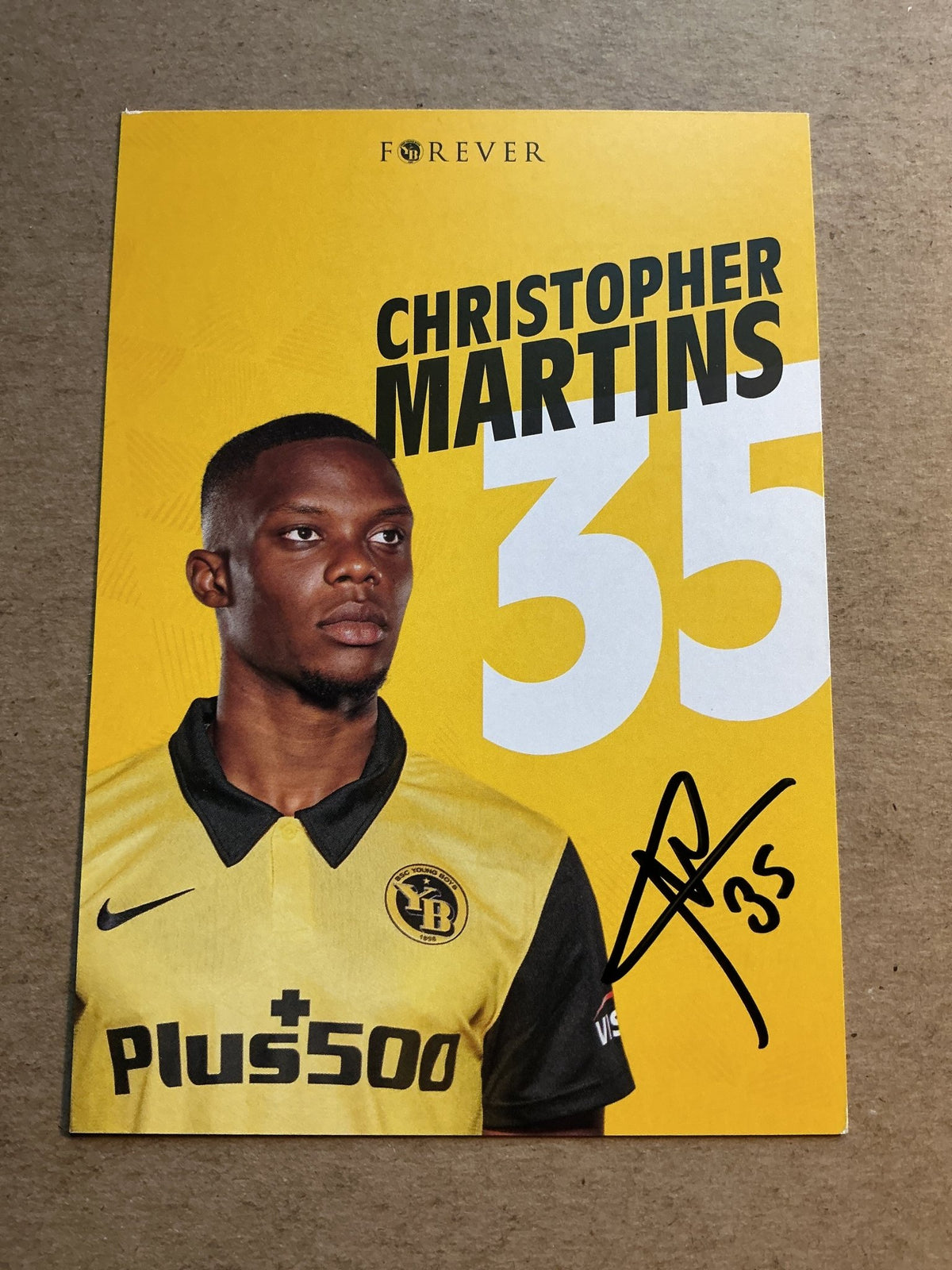 Christopher Martins, Luxemburg 🇱🇺 BSC Young Boys 2020/21 hand signed - Autographs-World