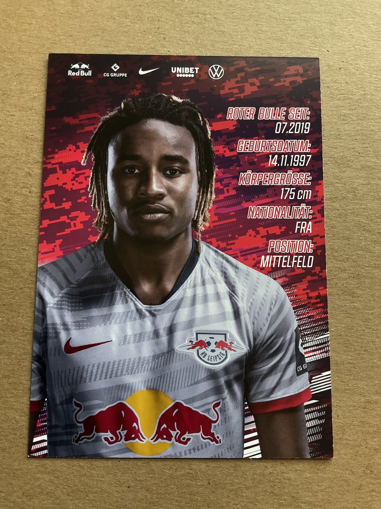 Christopher Nkunku, France 🇫🇷 RB Leipzig 2019/20 hand signed - Autographs-World