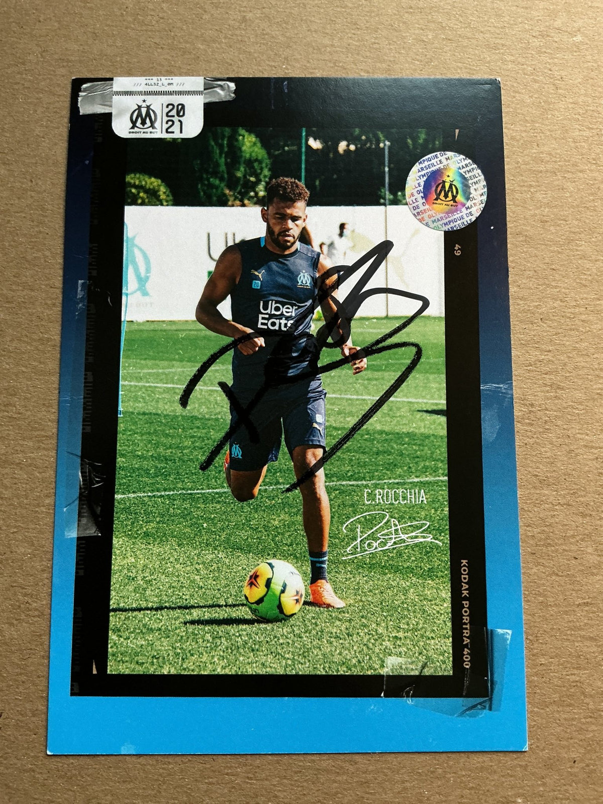 Christopher Rocchia, France 🇫🇷 Olympique Marseille 2020/21 hand signed - Autographs-World