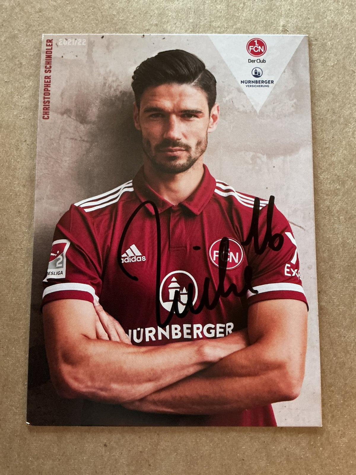 Christopher Schindler, Germany 🇩🇪 1.FC Nürnberg 2021/22 hand signed - Autographs-World