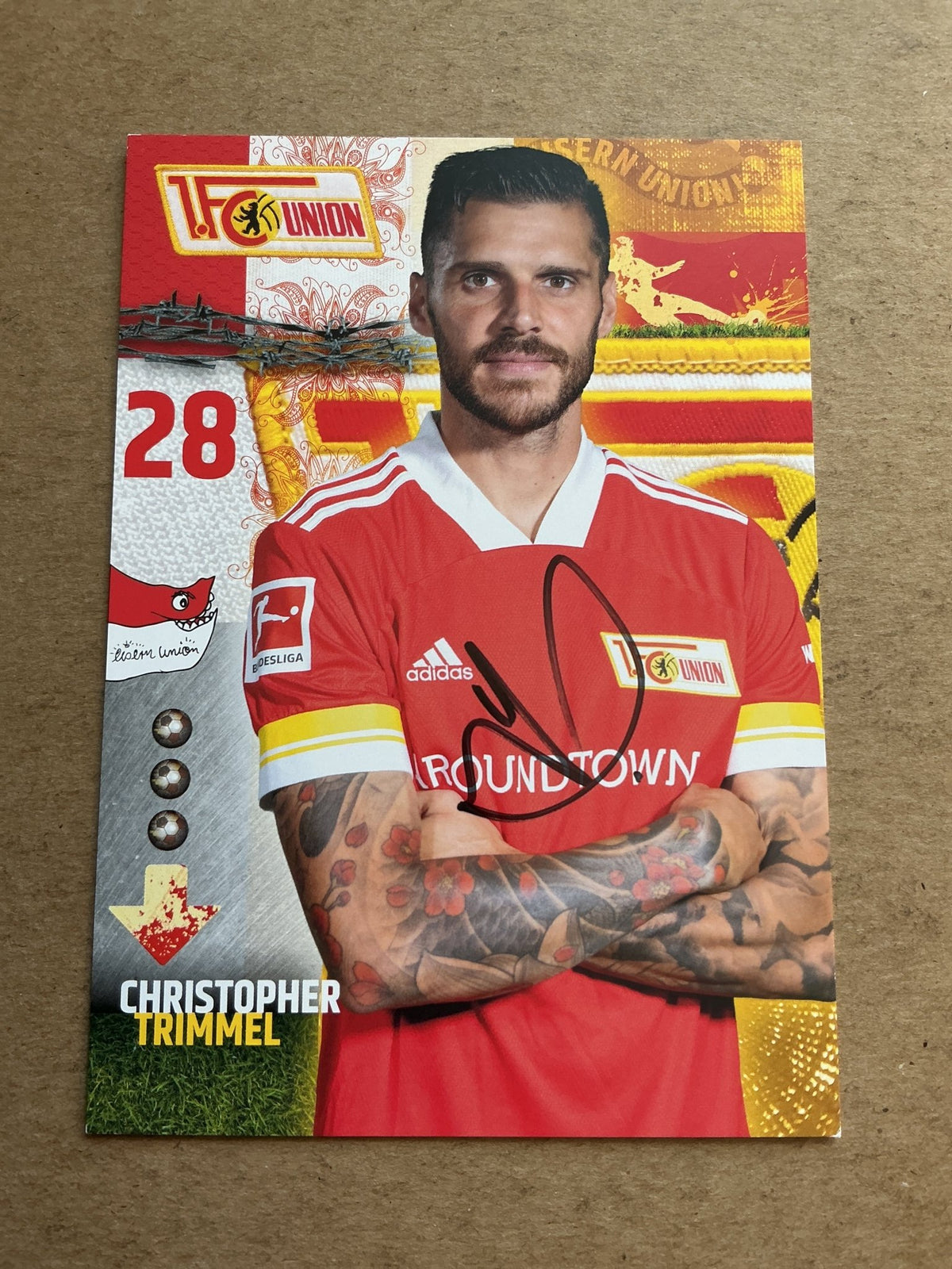Christopher Tremmel, Austria 🇦🇹 1.FC Union Berlin 2020/21 hand signed - Autographs-World