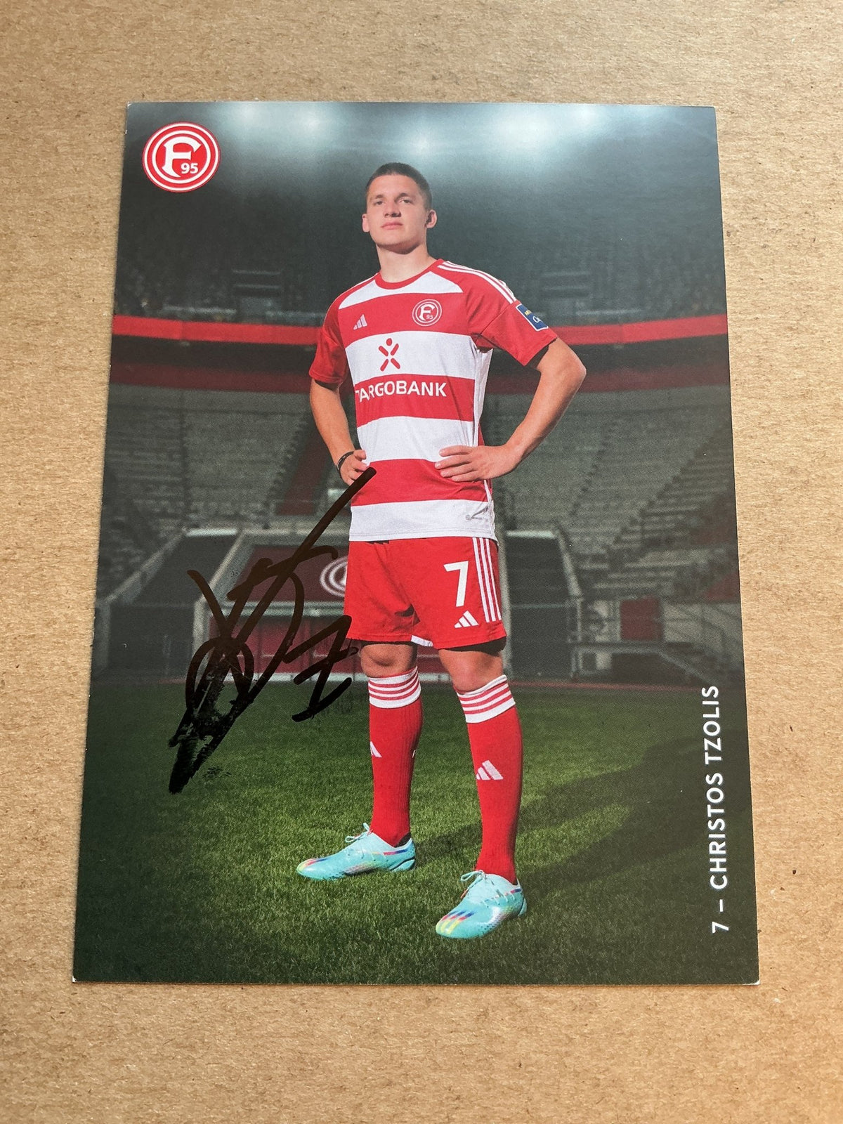 Christos Tzolis, Greece 🇬🇷 Fortuna Düsseldorf 2023/24 hand signed - Autographs-World