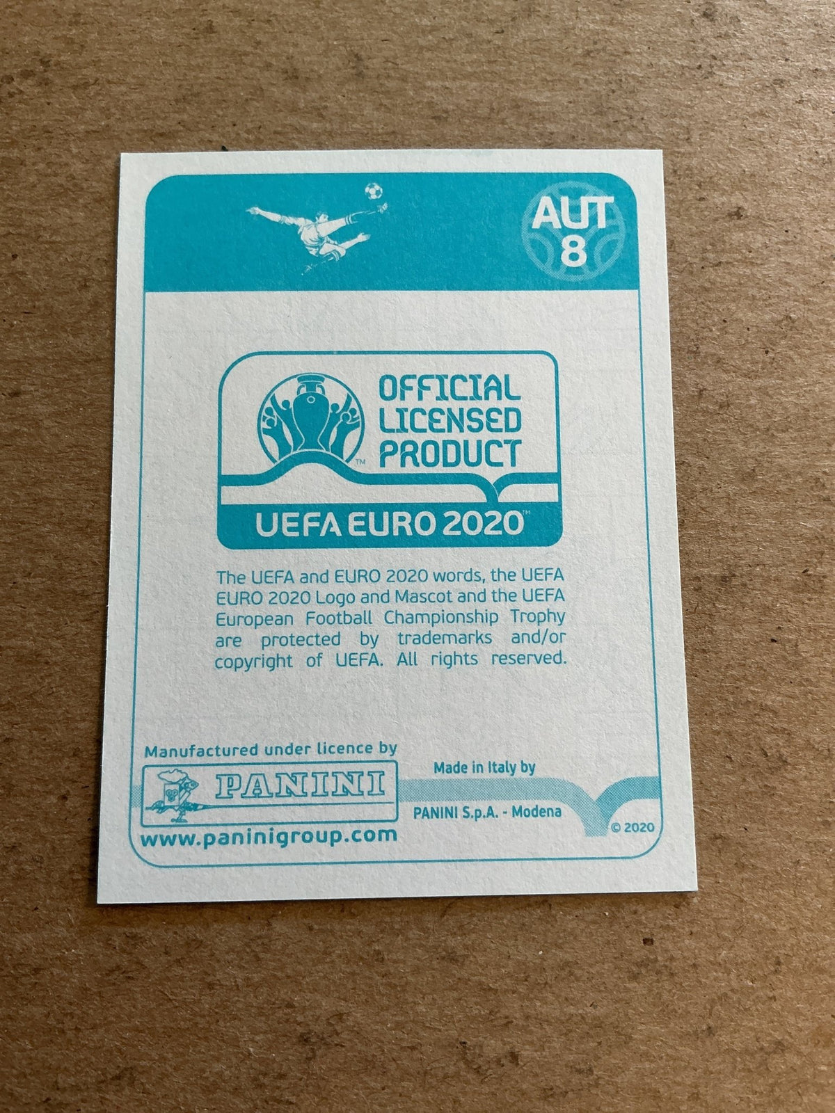Cican Stankovic, Austria 🇦🇹 UEFA Euro 2020 Panini hand signed - Autographs-World