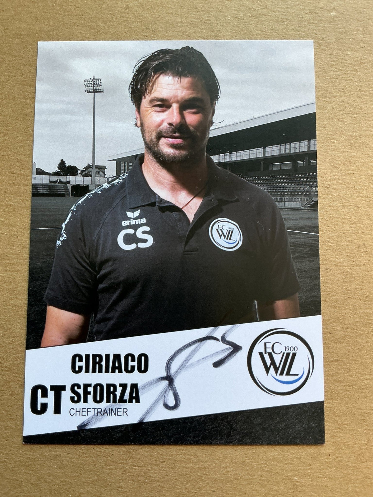 Ciriaco Sforza, Switzerland 🇨🇭 FC Wil 2019/20 hand signed - Autographs-World