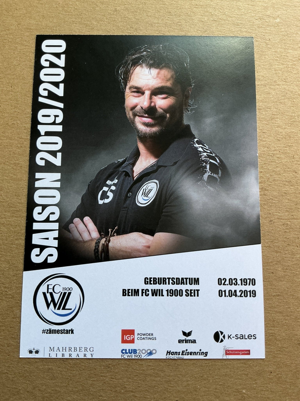 Ciriaco Sforza, Switzerland 🇨🇭 FC Wil 2019/20 hand signed - Autographs-World