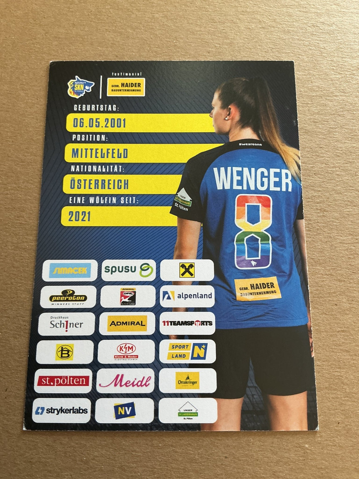 Claudia Wenger, Austria 🇦🇹 SKN St. Pölten 2023/24 hand signed - Autographs-World