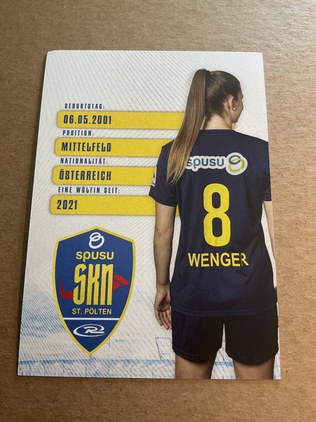 Claudia Wenger, Austria 🇦🇹 SKN St. Pölten 2024/25 hand signed - Autographs-World