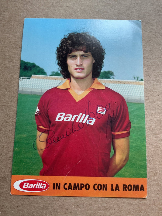Claudio Valigi, Italy 🇮🇹 AS Roma 1982/83 hand signed - Autographs-World