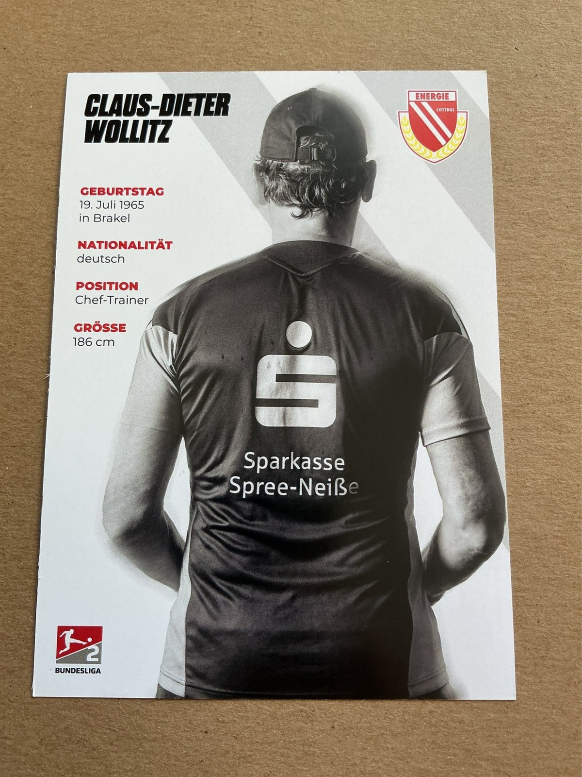 Claus-Dieter Wollitz, Germany 🇩🇪 FC Energie Cottbus 2026/27 hand signed - Autographs-World