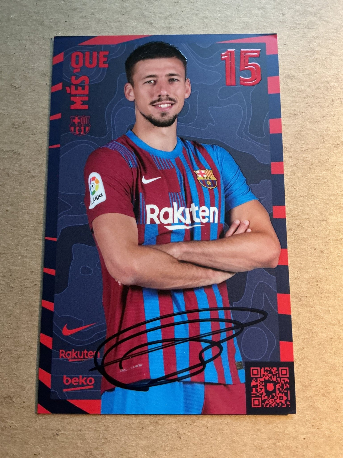 Clément Lenglet, France 🇫🇷 FC Barcelona 2021/22 hand signed - Autographs-World