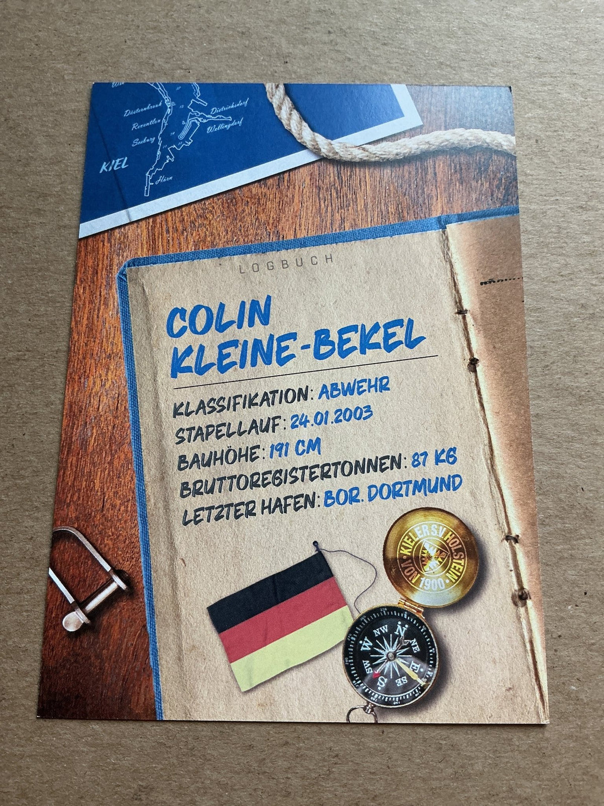 Colin Kleine-Bekel, Germany 🇩🇪 Holstein Kiel 2024/25 hand signed - Autographs-World
