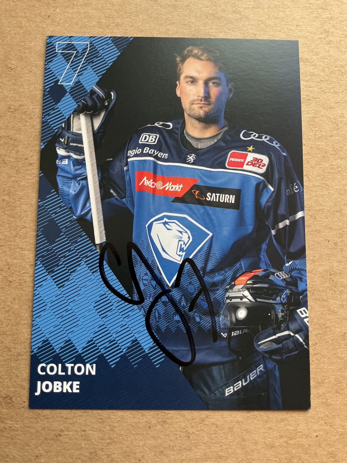Colton Jobke, Canada 🇨🇦 ERC Ingolstadt 2023/24 hand signed - Autographs-World