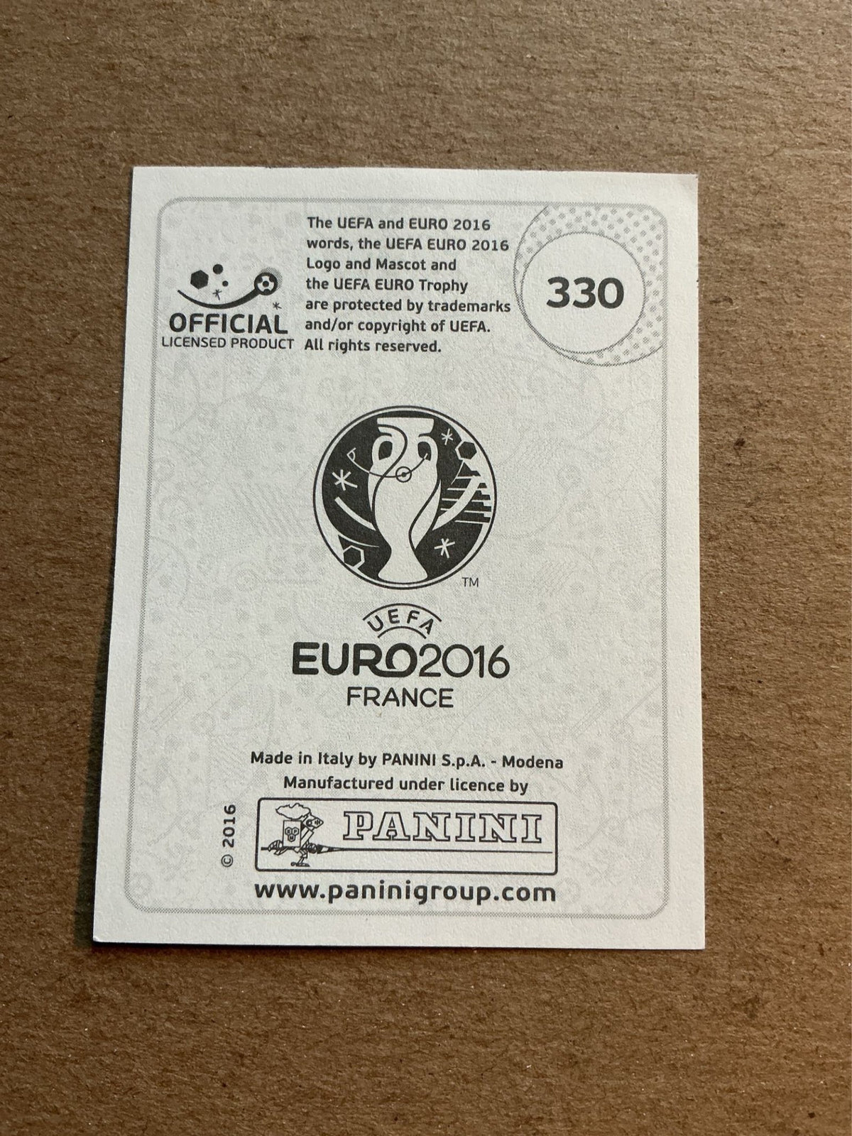 Conor McLaughlin, Northern Ireland, UEFA Euro 2016 Panini hand signed - Autographs-World