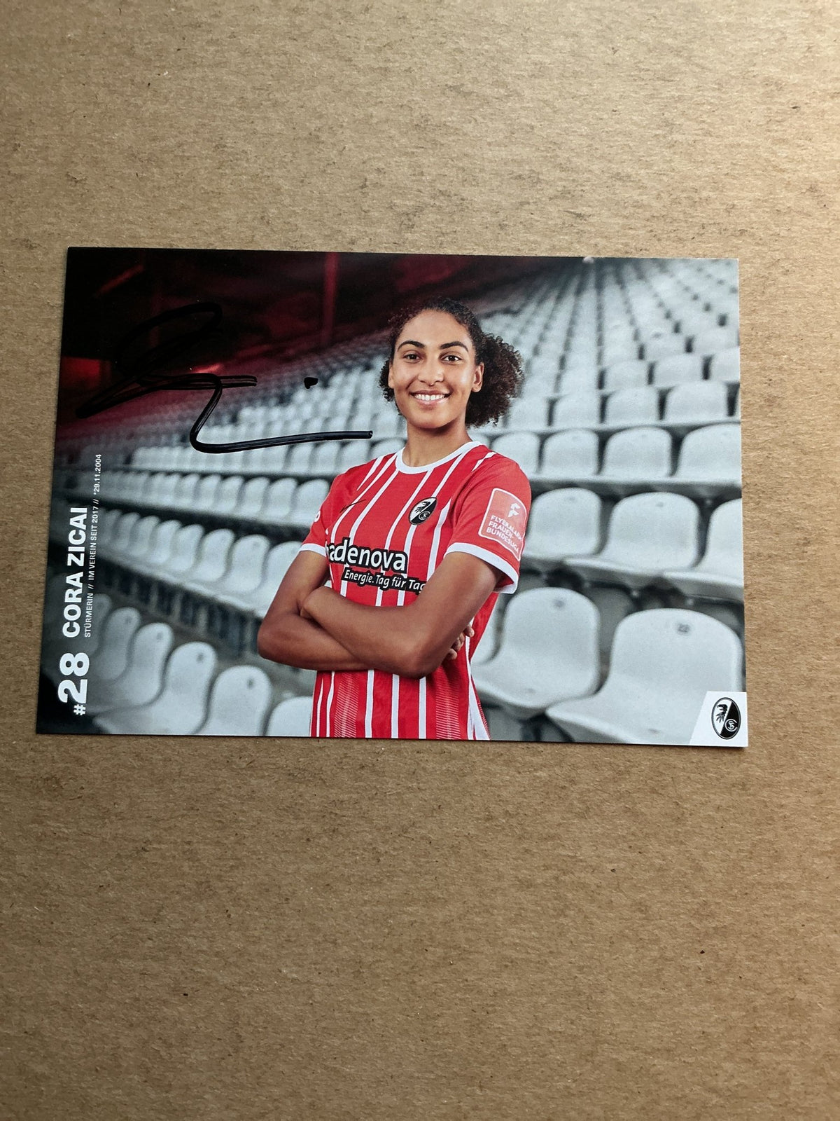 Cora Zicai, Germany 🇩🇪 SC Freiburg 2022/23 hand signed - Autographs-World