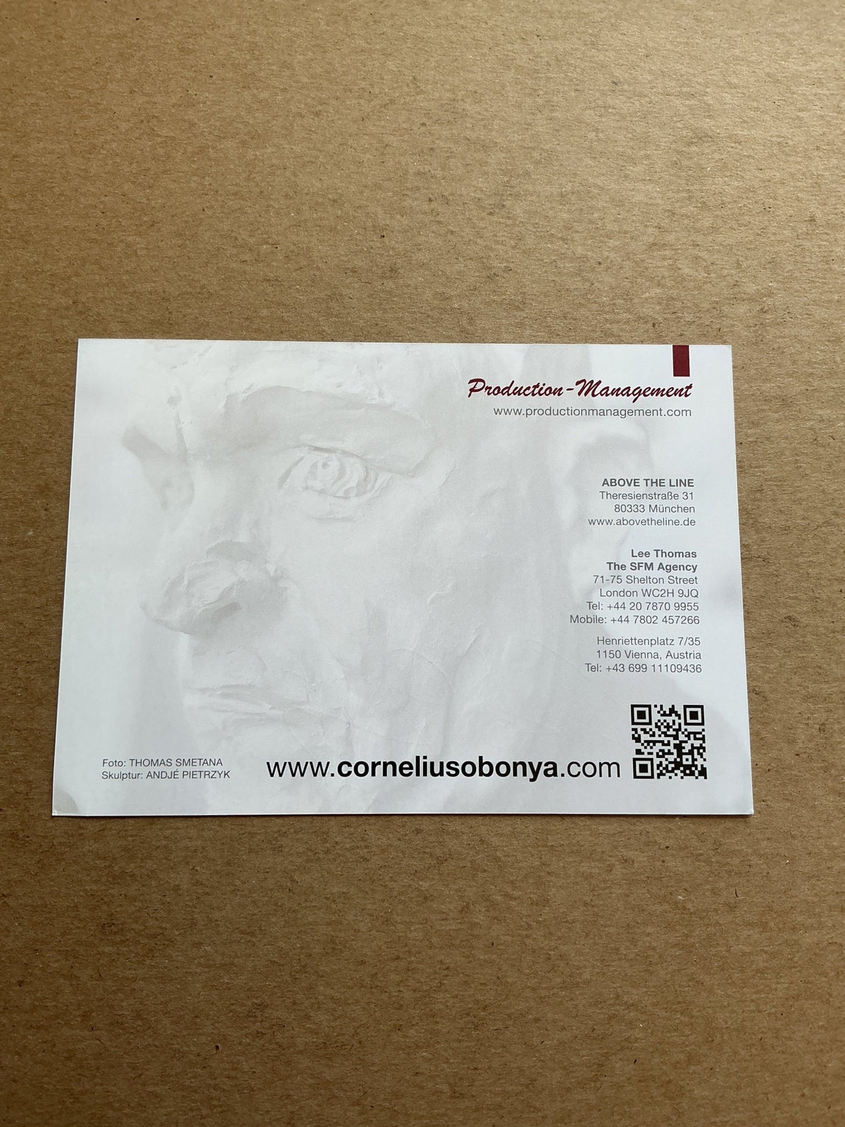 Cornelius Obonya, Austria 🇦🇹 Actor 2025 hand signed - Autographs-World