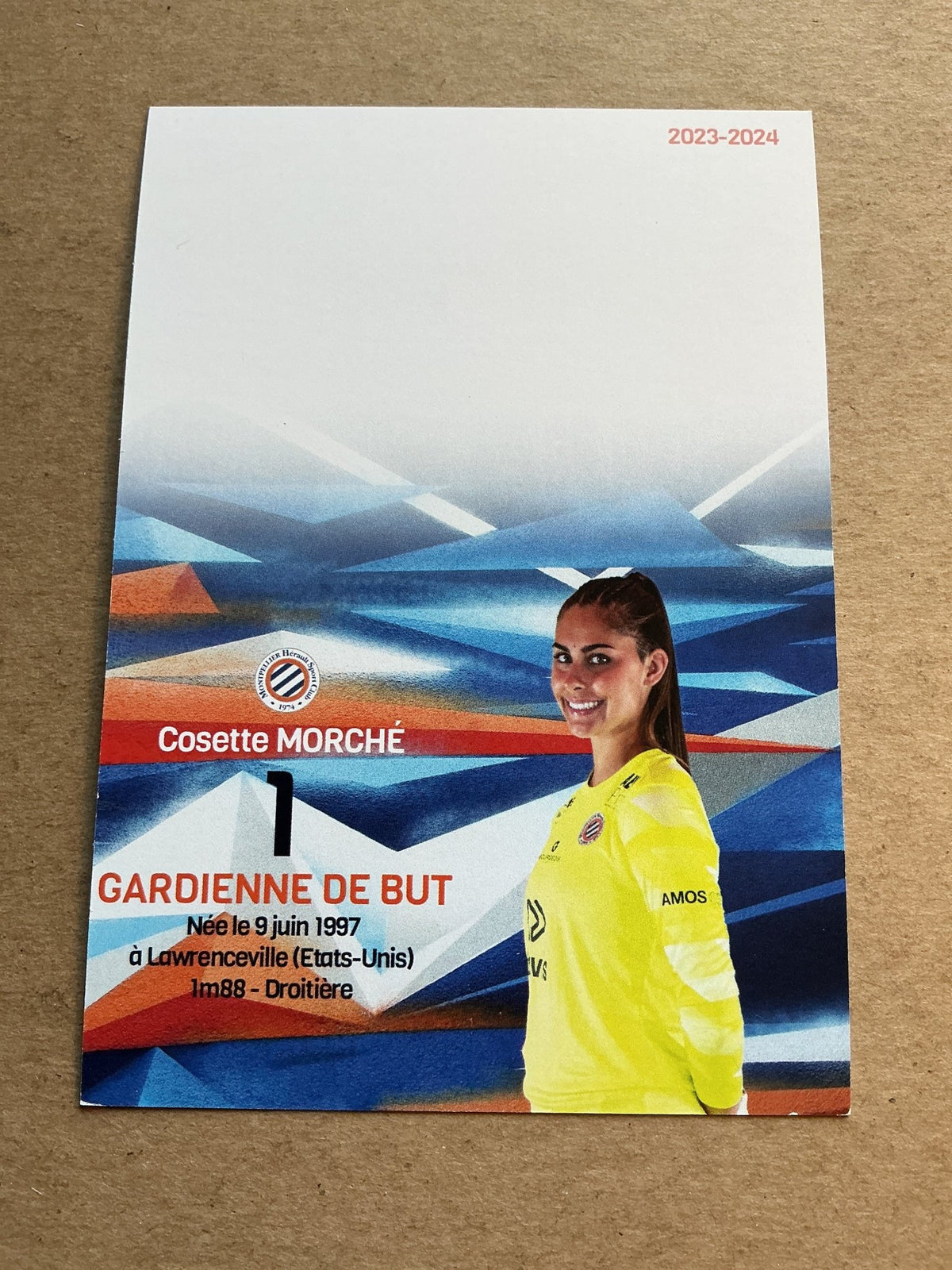 Cosette Morché, USA 🇺🇸 Montpellier HSC 2023/24 hand signed - Autographs-World
