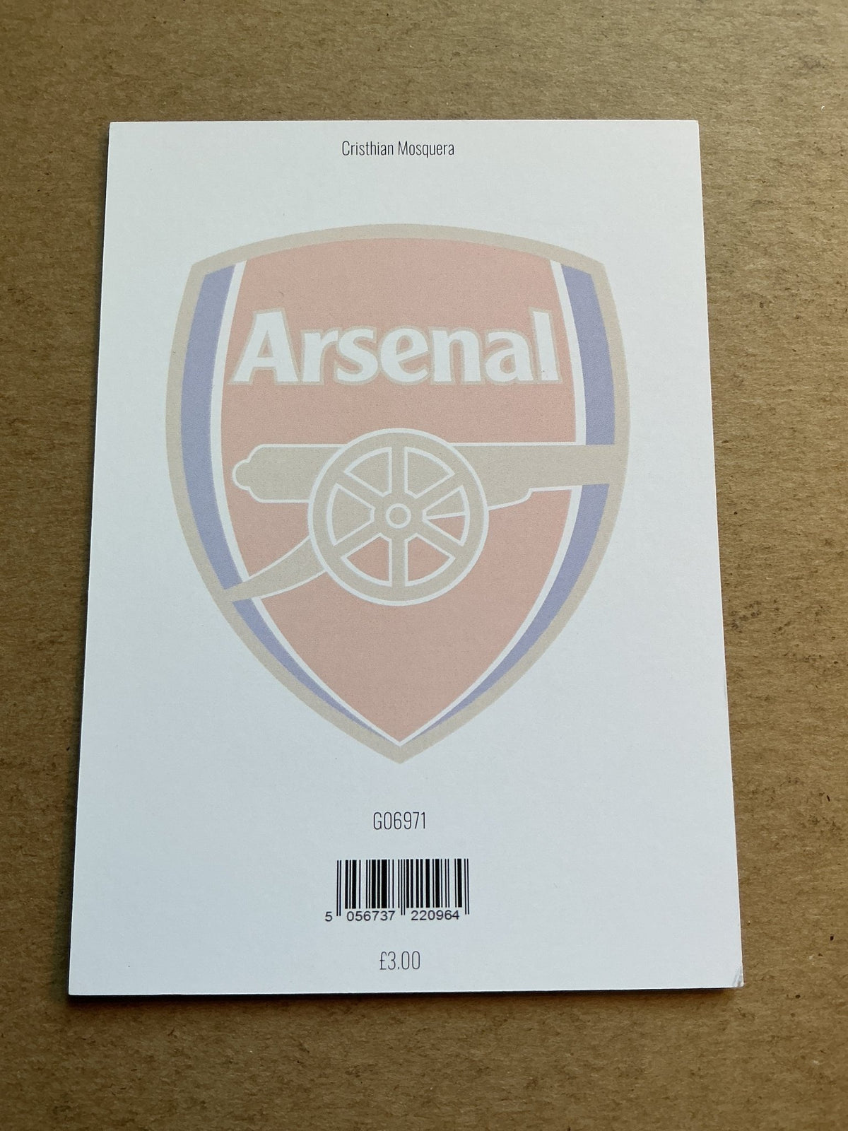 Cristhian Mosquera, Spain 🇪🇸 Arsenal FC 2025/26 hand signed - Autographs-World
