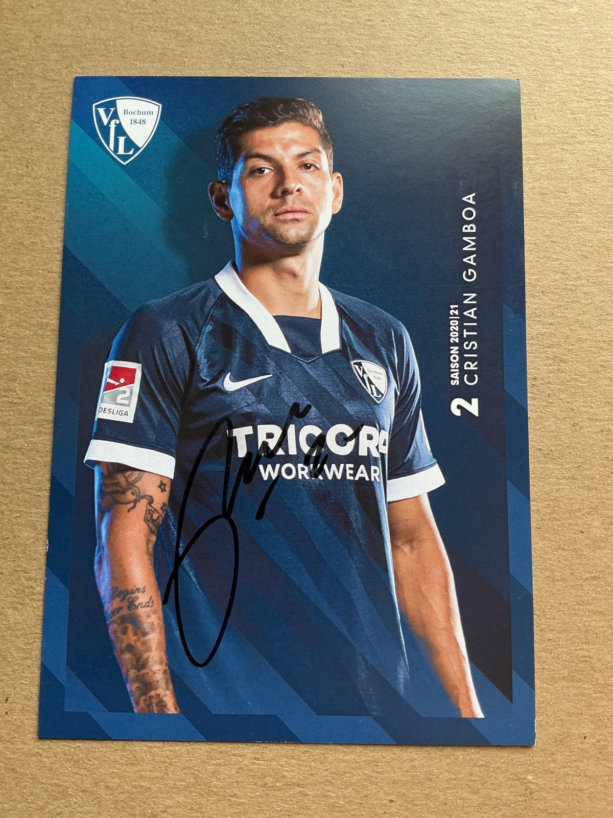 Cristian Gamboa, Costa Rica 🇨🇷 VfL Bochum 2020/21 hand signed - Autographs-World