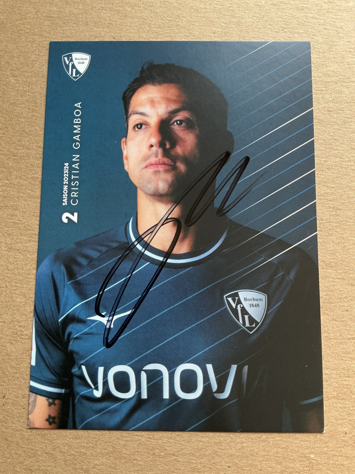 Cristian Gamboa, Costa Rica 🇨🇷 VfL Bochum 2023/24 hand signed - Autographs-World