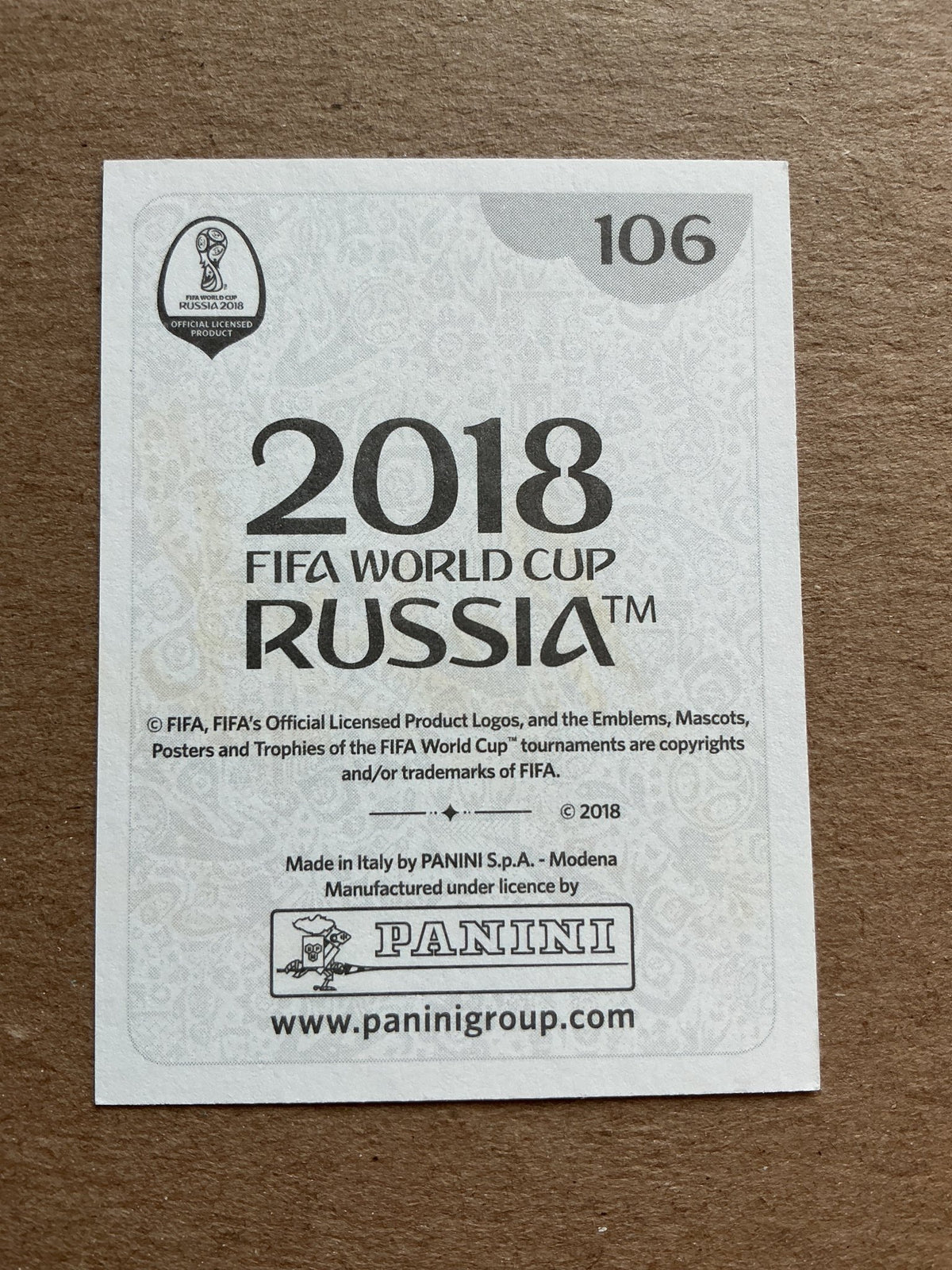 Cristian Rodríguez, Uruguay 🇺🇾 FIFA World Cup 2018 Panini hand signed - Autographs-World