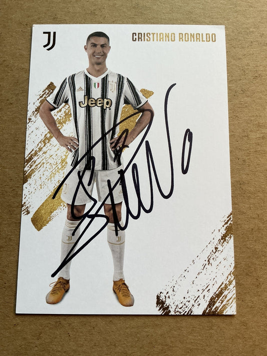 Cristiano Ronaldo, Portugal 🇵🇹 Juventus FC 2020/21 hand signed - Autographs-World