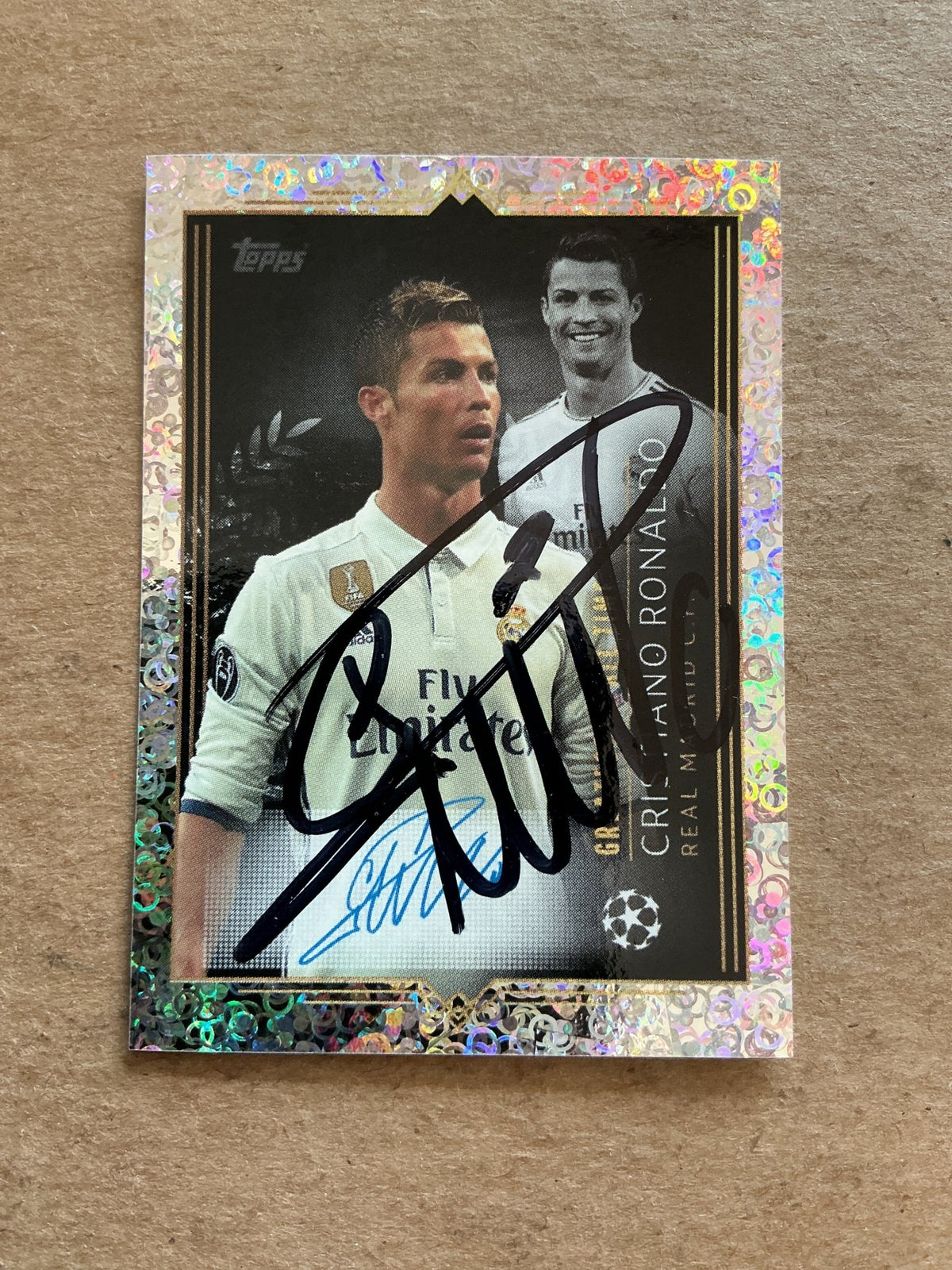 Cristiano Ronaldo, Portugal 🇵🇹 Real Madrid 2023/24 Topps hand signed - Autographs-World