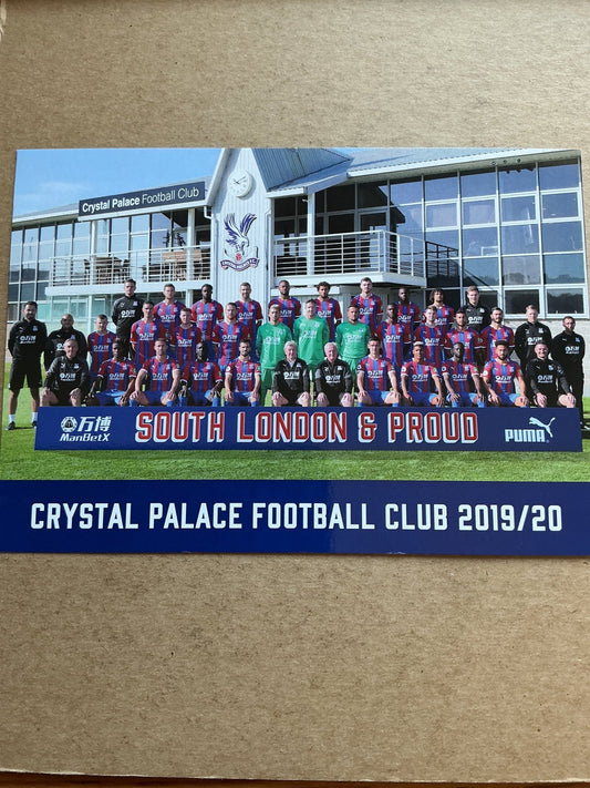Crystal Palace FC, England 🏴󠁧󠁢󠁥󠁮󠁧󠁿 Team Photo 2019/20 unsigned - Autographs-World