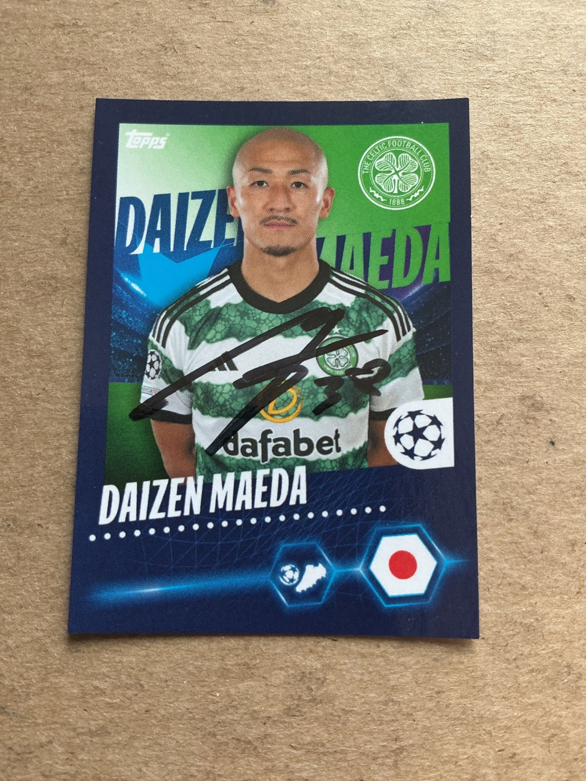 Daizen Maeda, Japan 🇯🇵 Celtic FC 2023/24 Topps hand signed - Autographs-World
