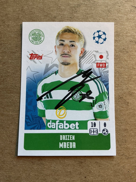 Daizen Maeda, Japan 🇯🇵 Celtic FC 2024/25 Topps hand signed - Autographs-World