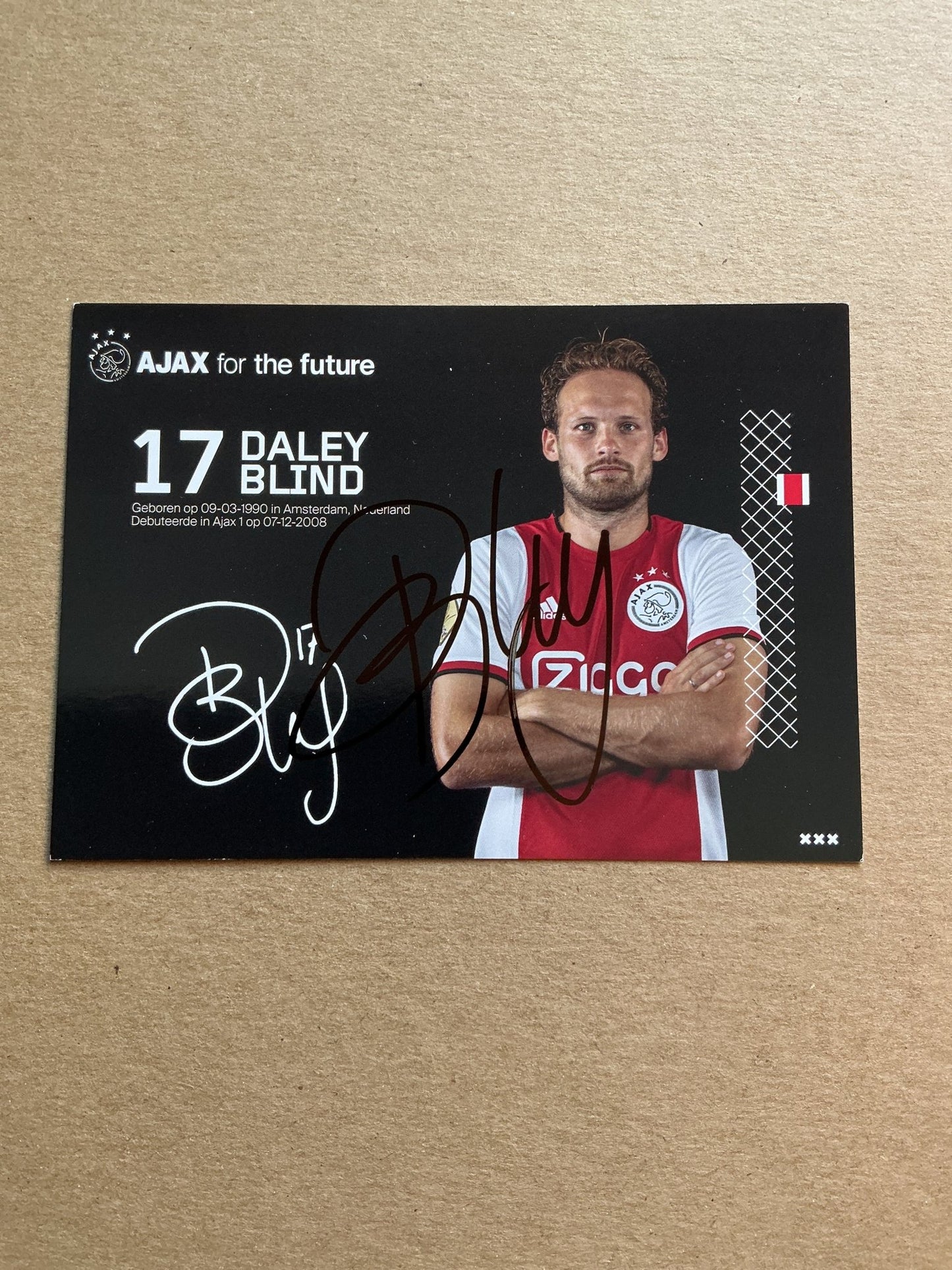 Daley Blind, Netherlands 🇳🇱 Ajax Amsterdam 2019/20 hand signed - Autographs-World