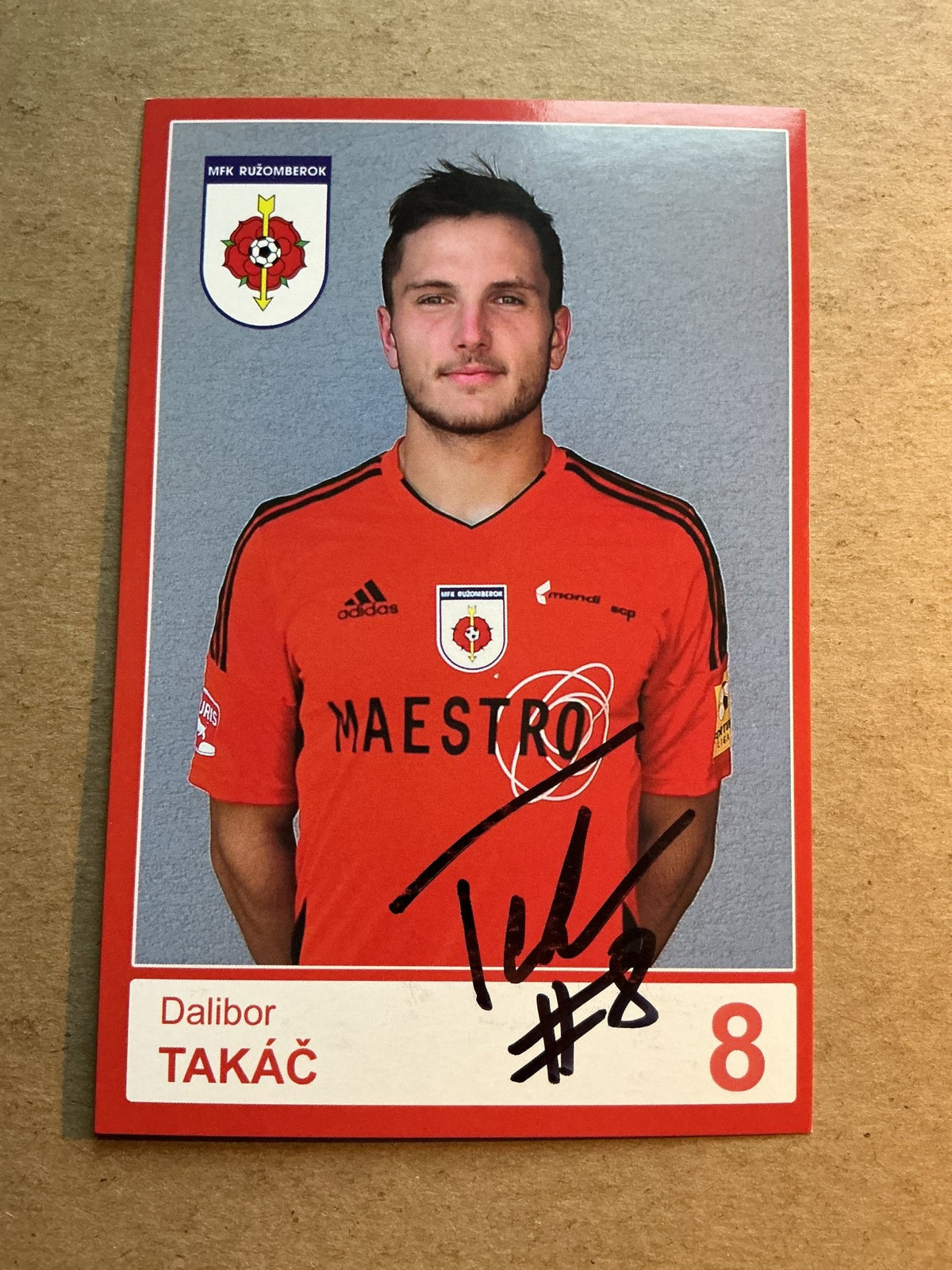 Dalibor Takáč, Slovakia 🇸🇰 MFK Ružomberok 2021/22 hand signed - Autographs-World