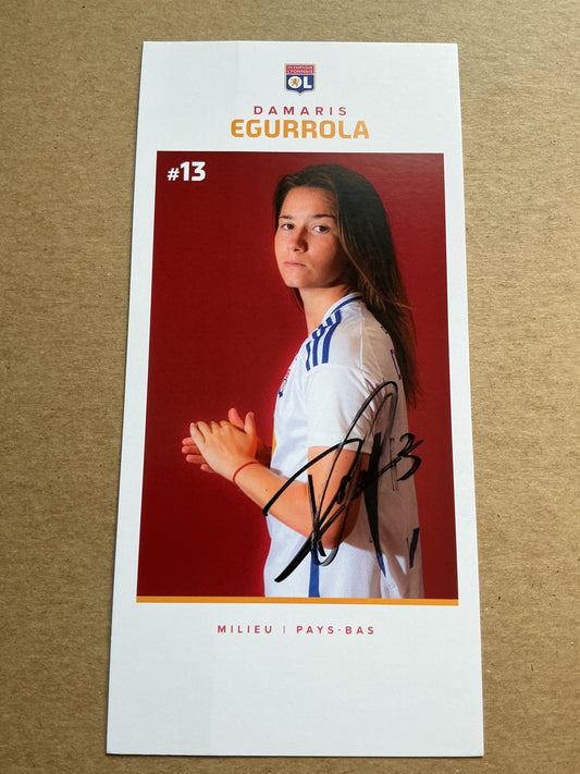 Damaris Egurrola, France 🇫🇷 Olympique Lyon 2024/25 hand signed - Autographs-World