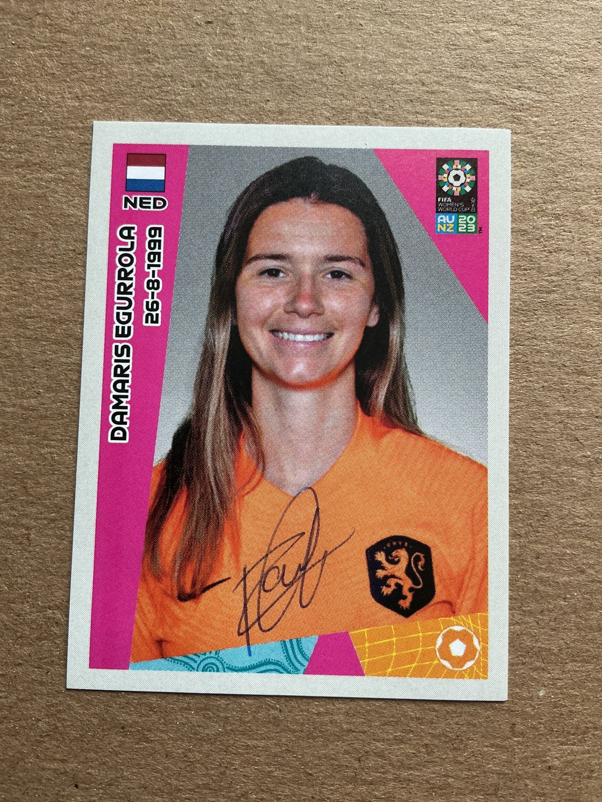 Damaris Egurrola, Netherlands 🇳🇱 FIFA Women’s World Cup 2023 Panini hand signed - Autographs-World