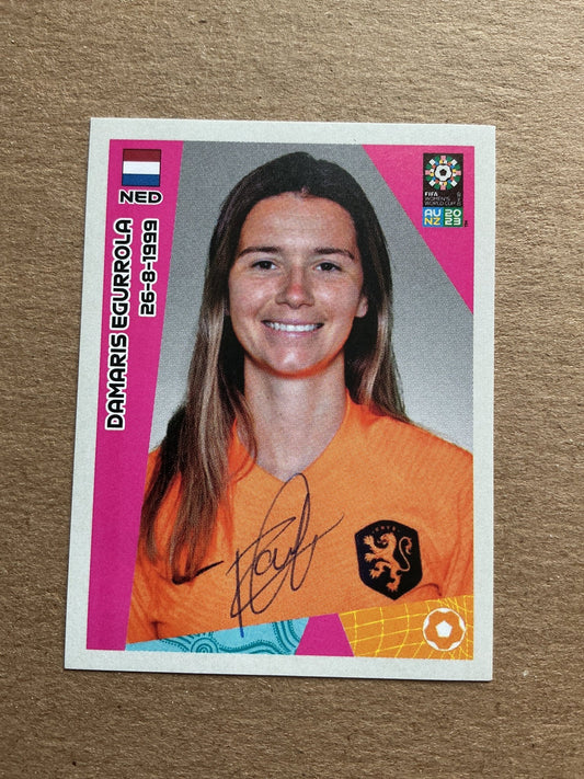 Damaris Egurrola, Netherlands 🇳🇱 FIFA Women’s World Cup 2023 Panini hand signed - Autographs-World