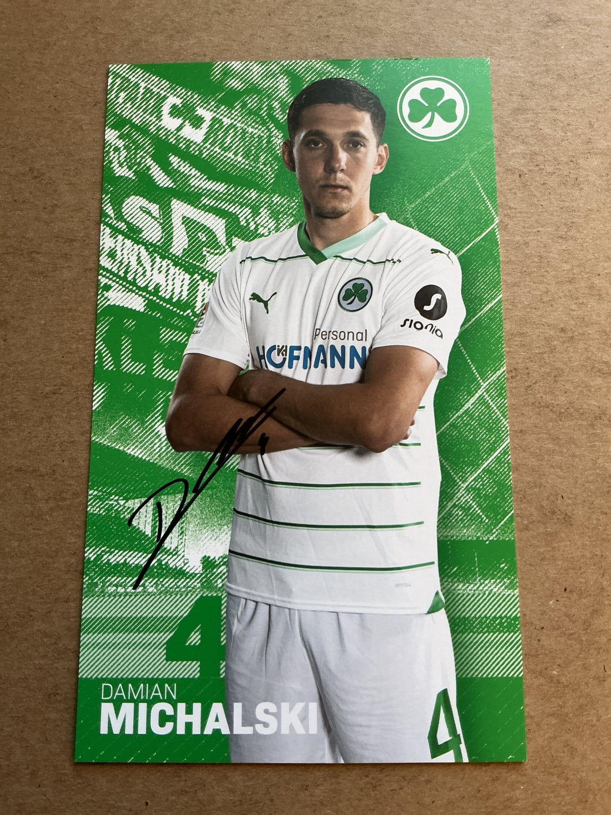 Damian Michalski, Poland 🇵🇱 SpVgg Greuther Fürth 2023/24 hand signed - Autographs-World