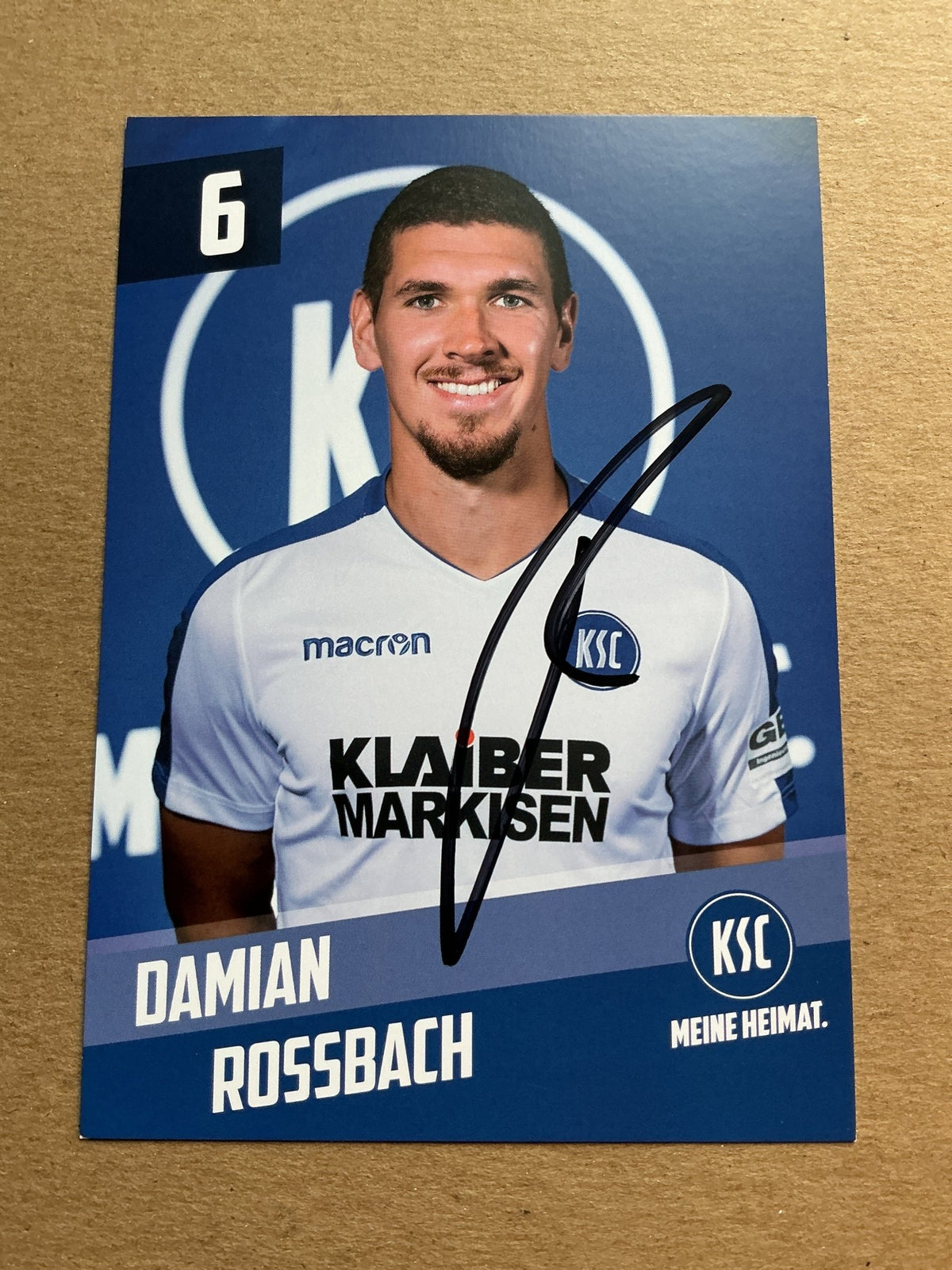 Damian Rossbach, Germany 🇩🇪 Karlsruher SC 2019/20 hand signed - Autographs-World