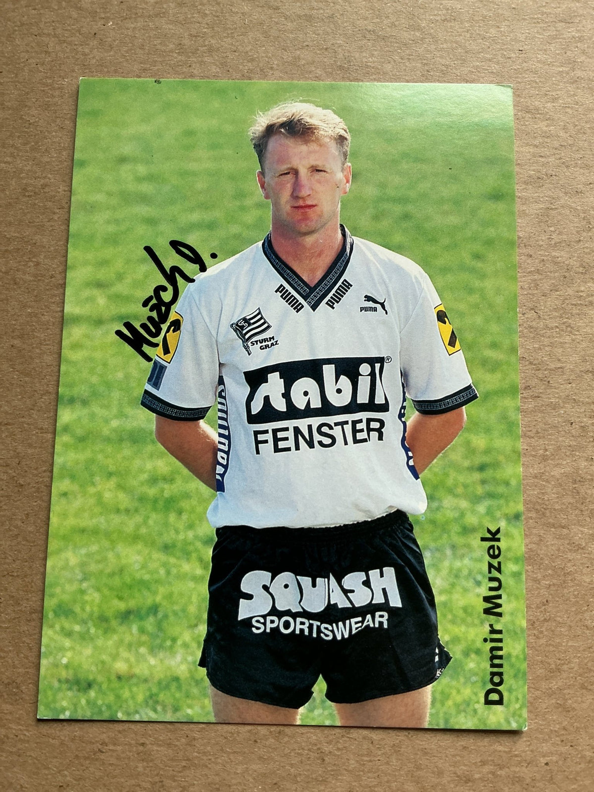 Damir Muzek, Croatia 🇭🇷 SK Sturm Graz 1992/93 hand signed - Autographs-World