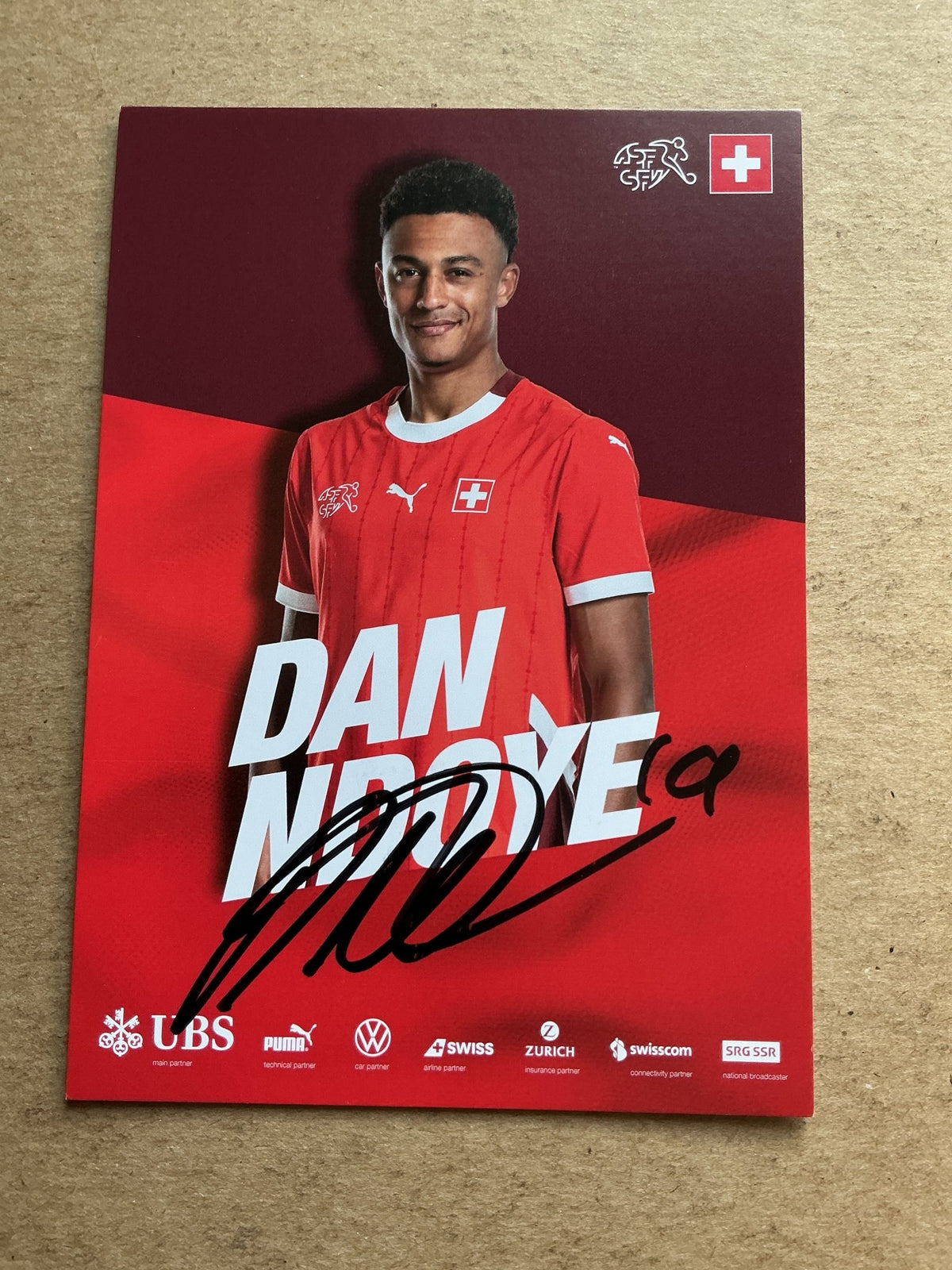 Dan Ndoye, Switzerland 🇨🇭UEFA Euro 2024 hand signed - Autographs-World