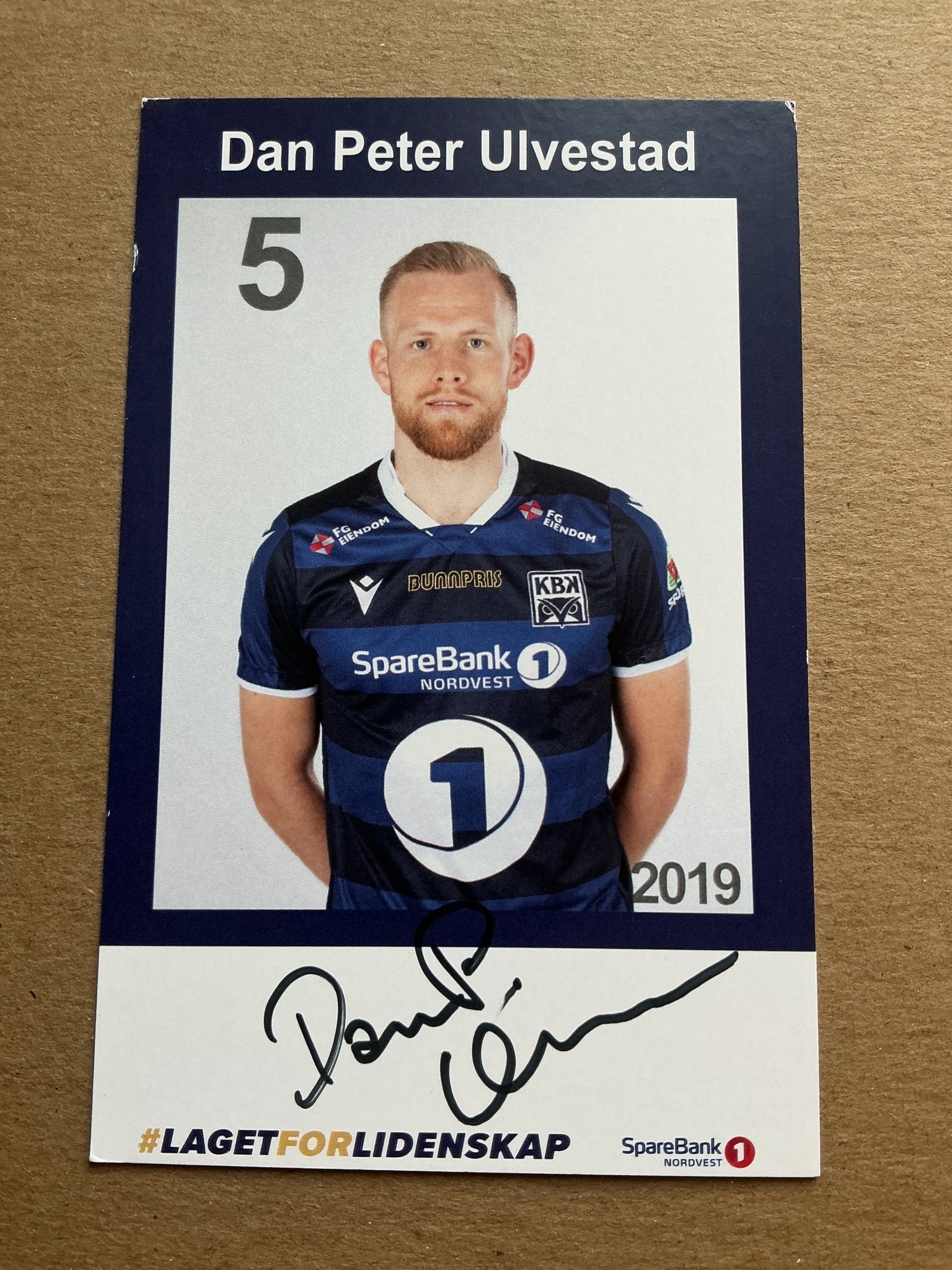 Dan Peter Ulvestad, Norway 🇳🇴 Kristiansund BK 2019/20 hand signed - Autographs-World